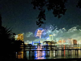 Fireworks from St Nicholas