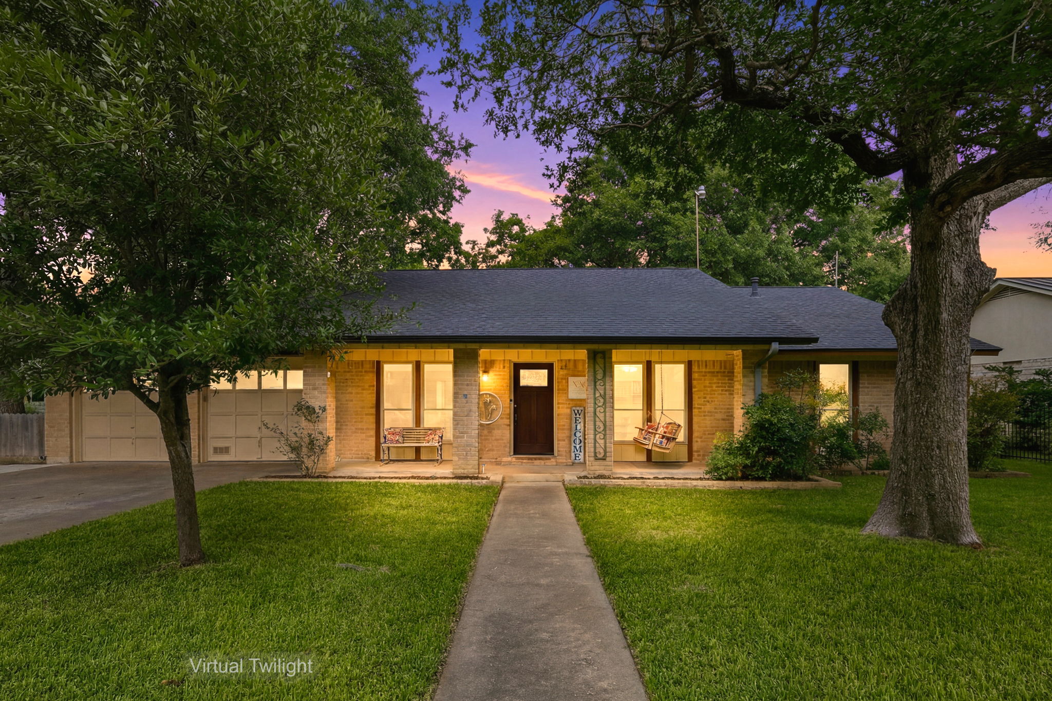 Virtual Twilight of Front of Home