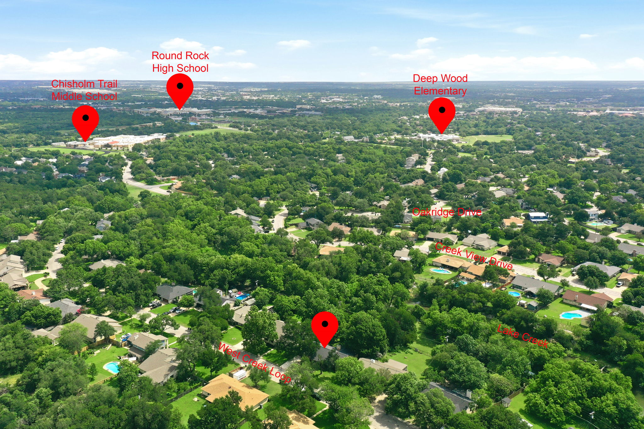 Aerial Showing School Location