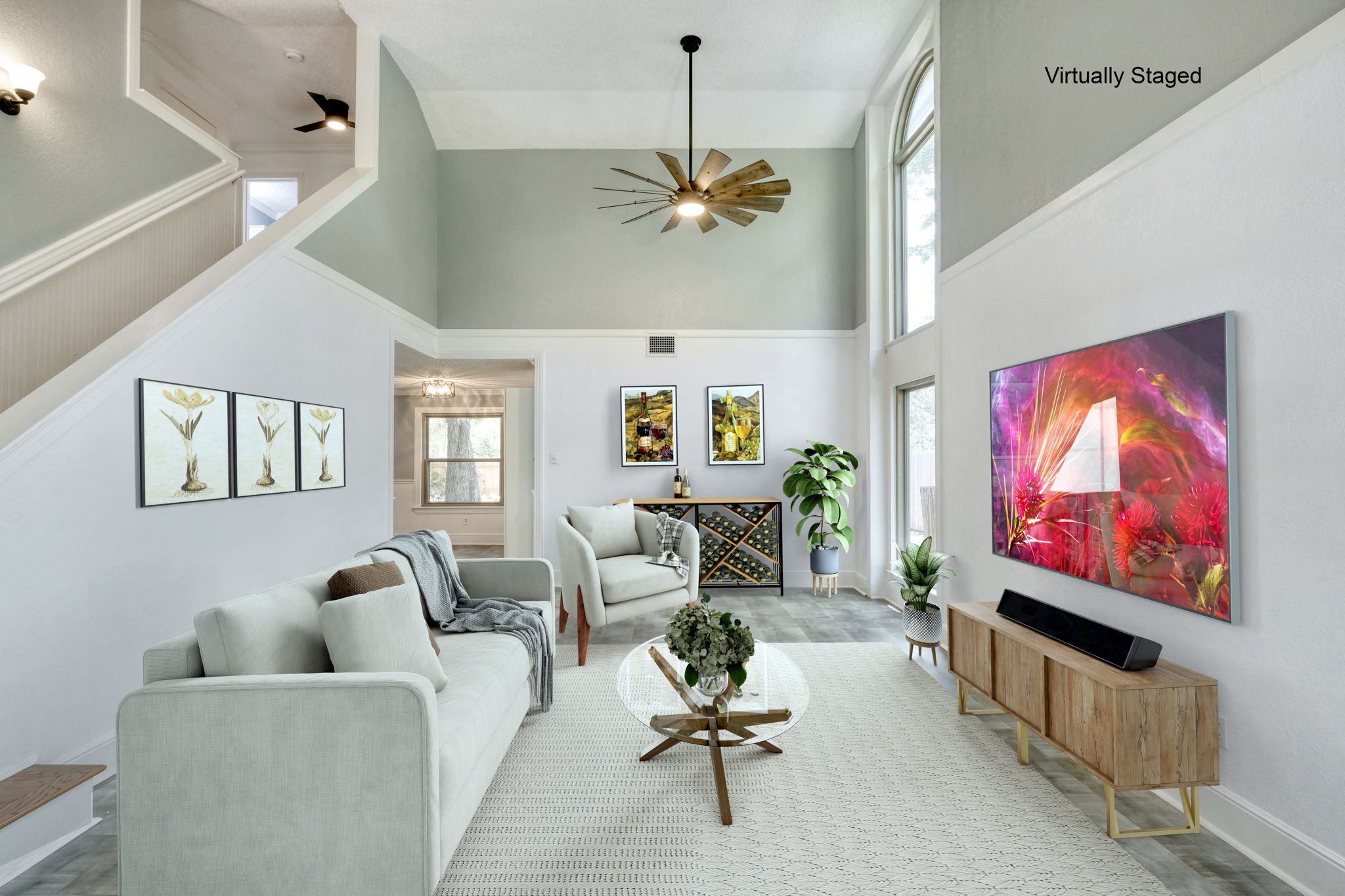 Living Room Virtually Staged
