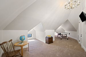 3rd floor attic rec room