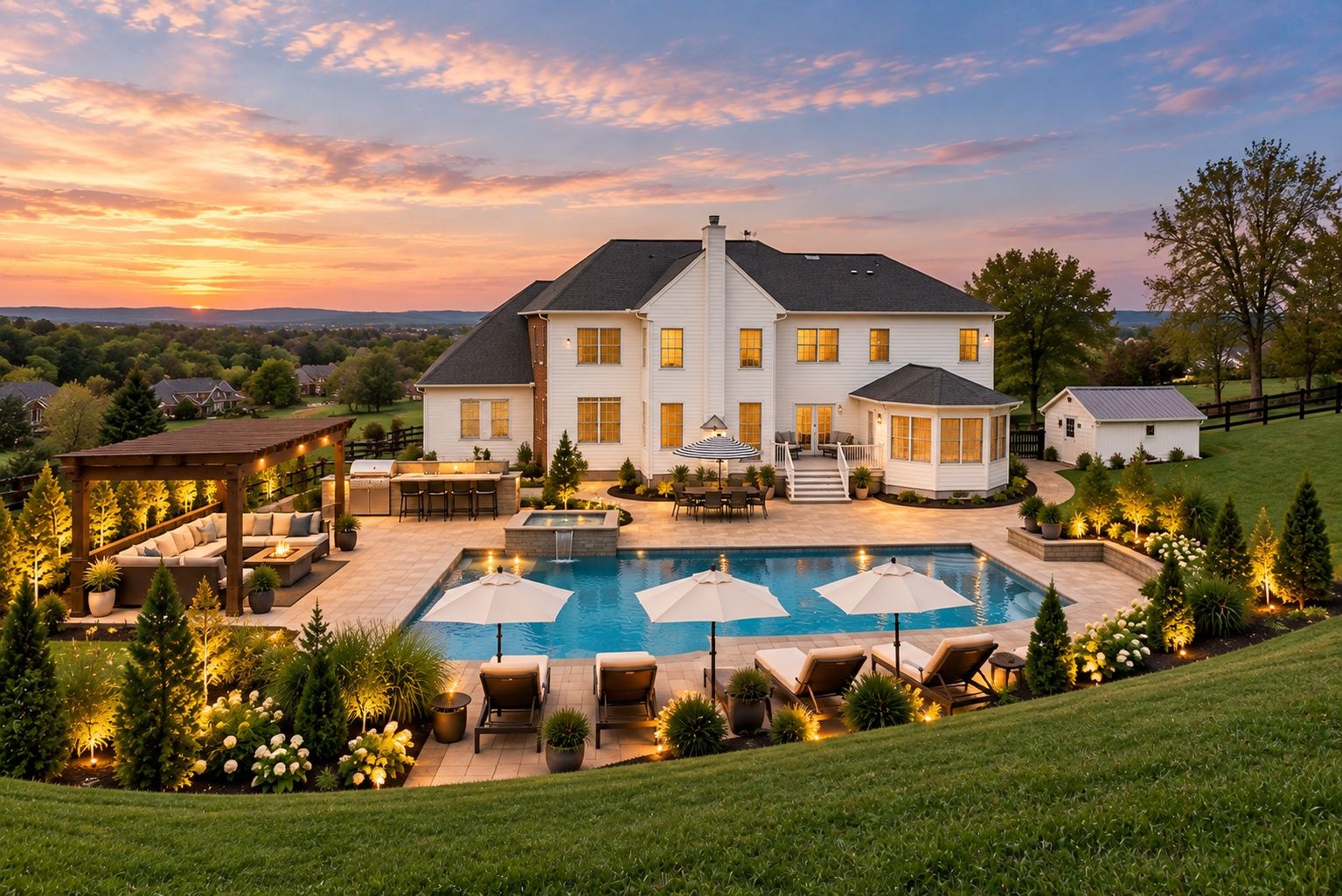 Pool from Hill