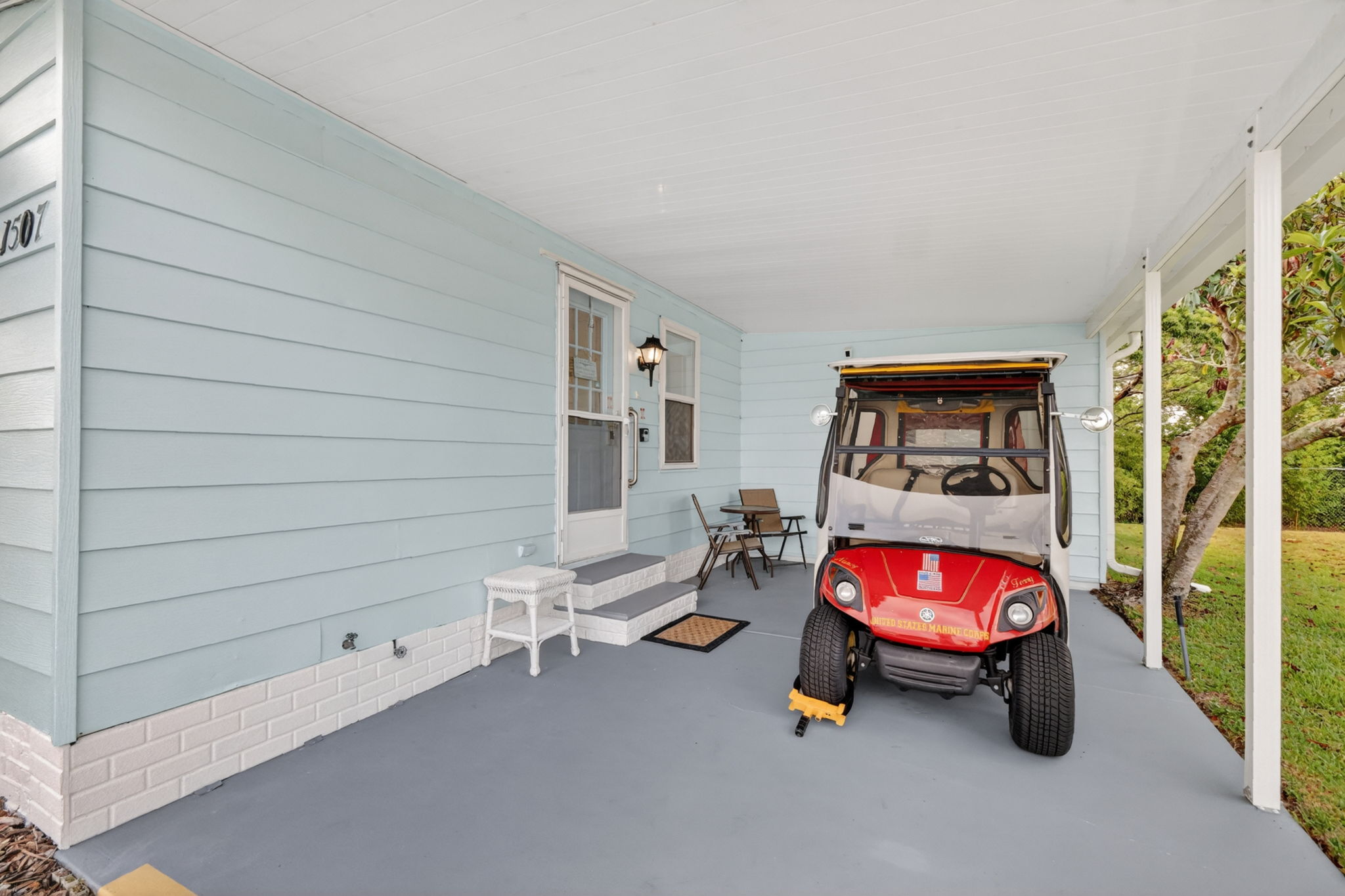 Carport with Golf Cart (Available Separately)