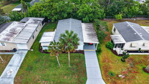 Aerial Front Elevation with Rear PRIVACY LANDSCAPING!