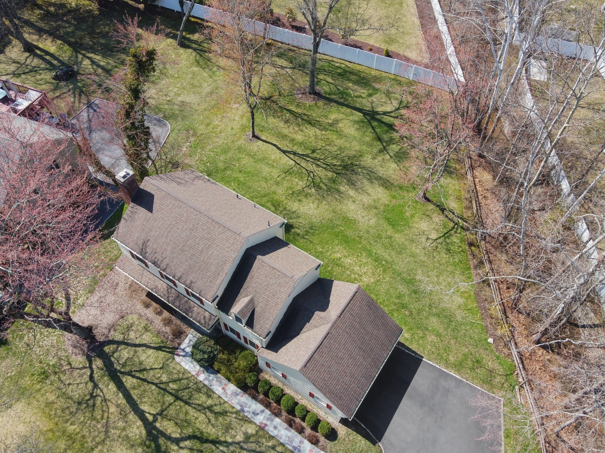 Aerial View of rear yard