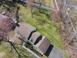 Aerial View of rear yard