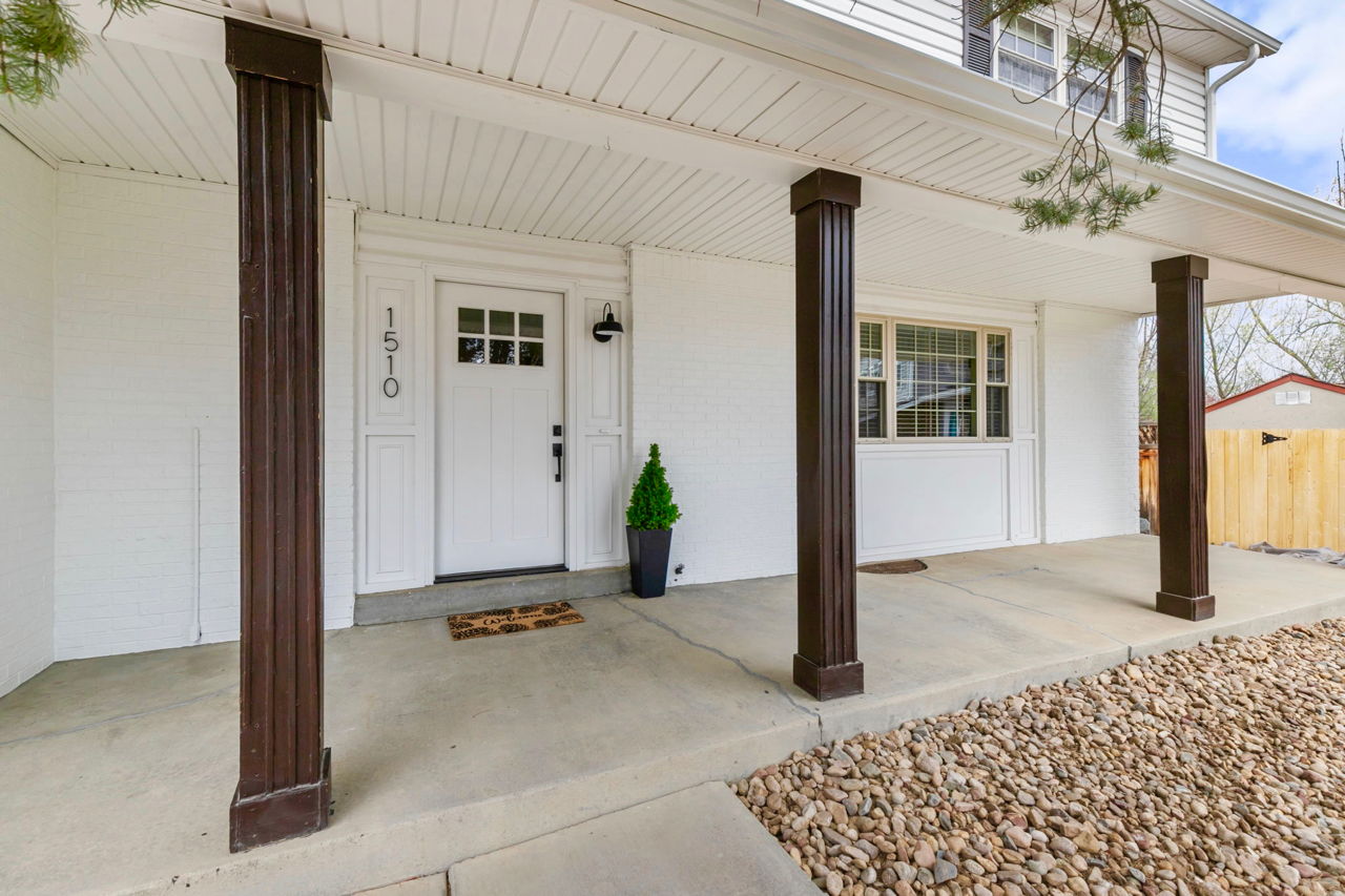 Inviting front porch