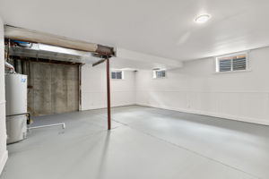 Unfinished basement offers future possibilities