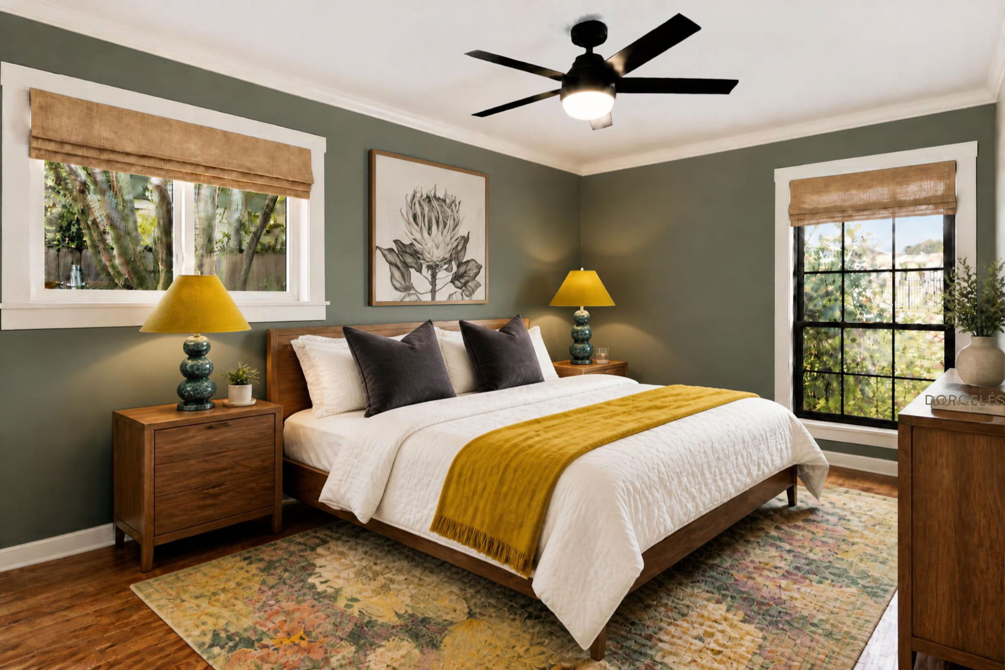 Virtual styling of bedroom 2