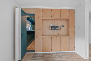 Primary bedroom's secret passage to the dressing room