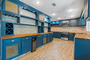 Giant kitchen redone and expanded by owners