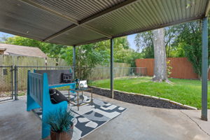 Covered back porch