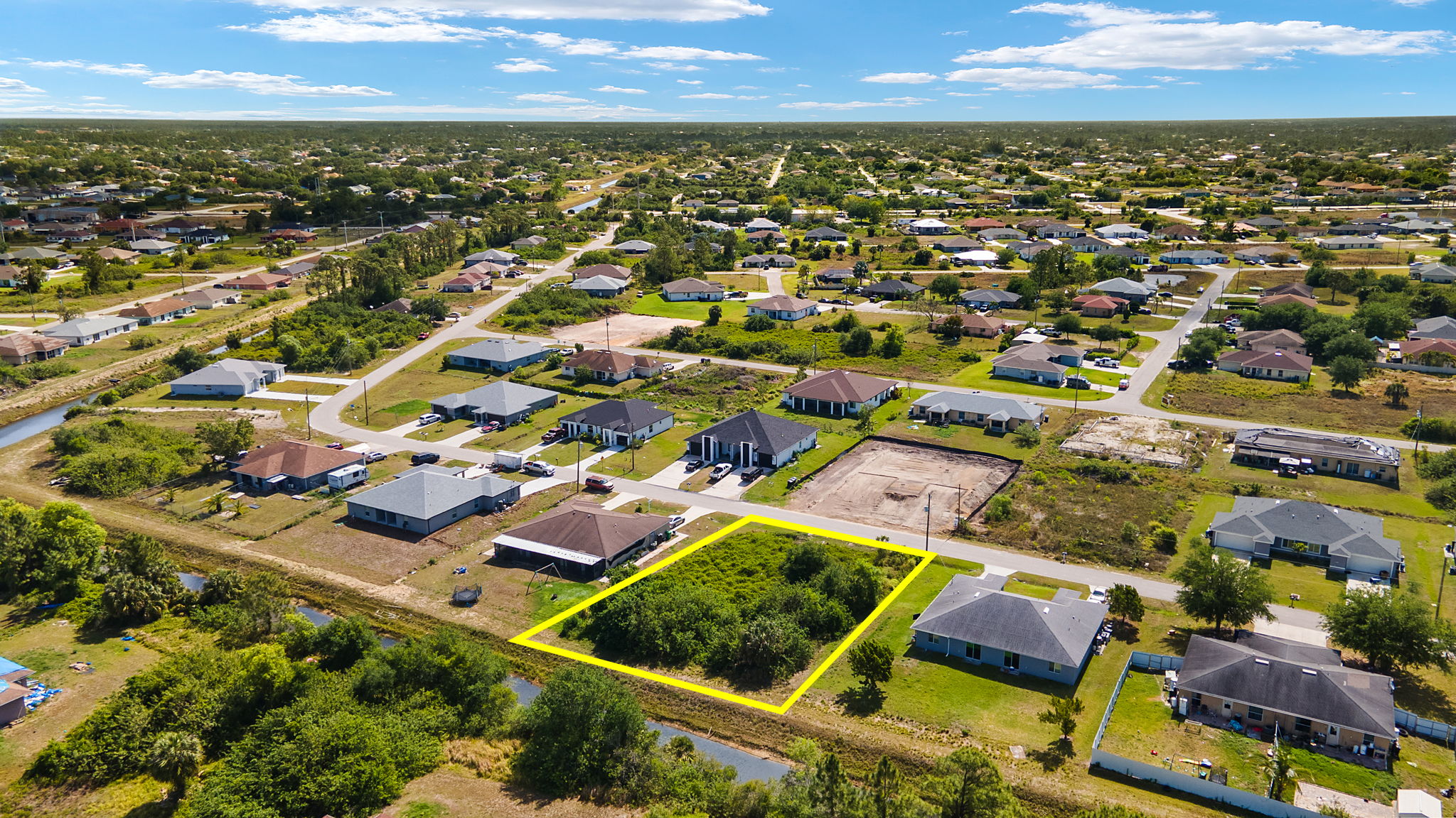 Aerial View 2 -Lot Lines