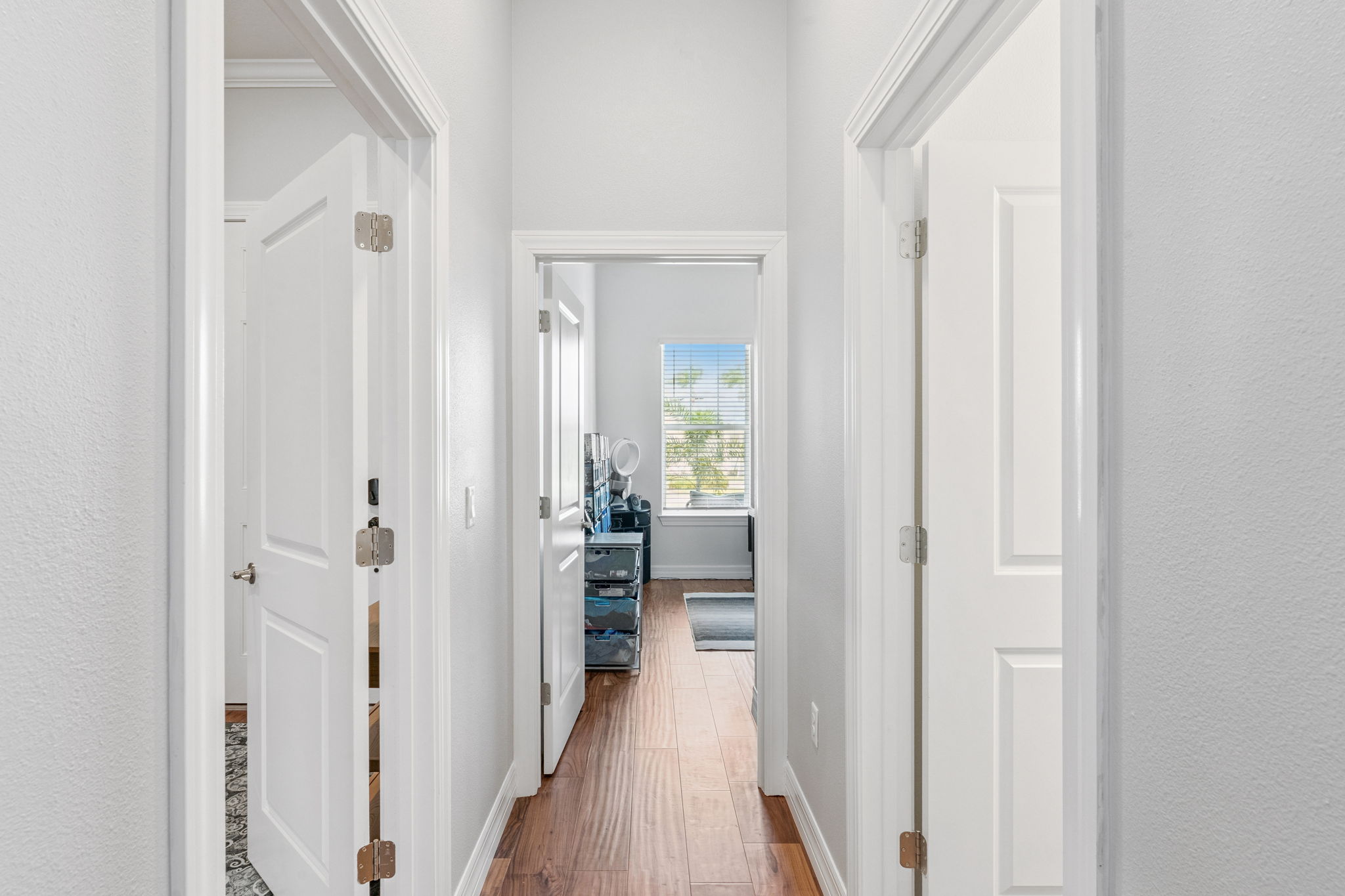 Guest wing hallway into office