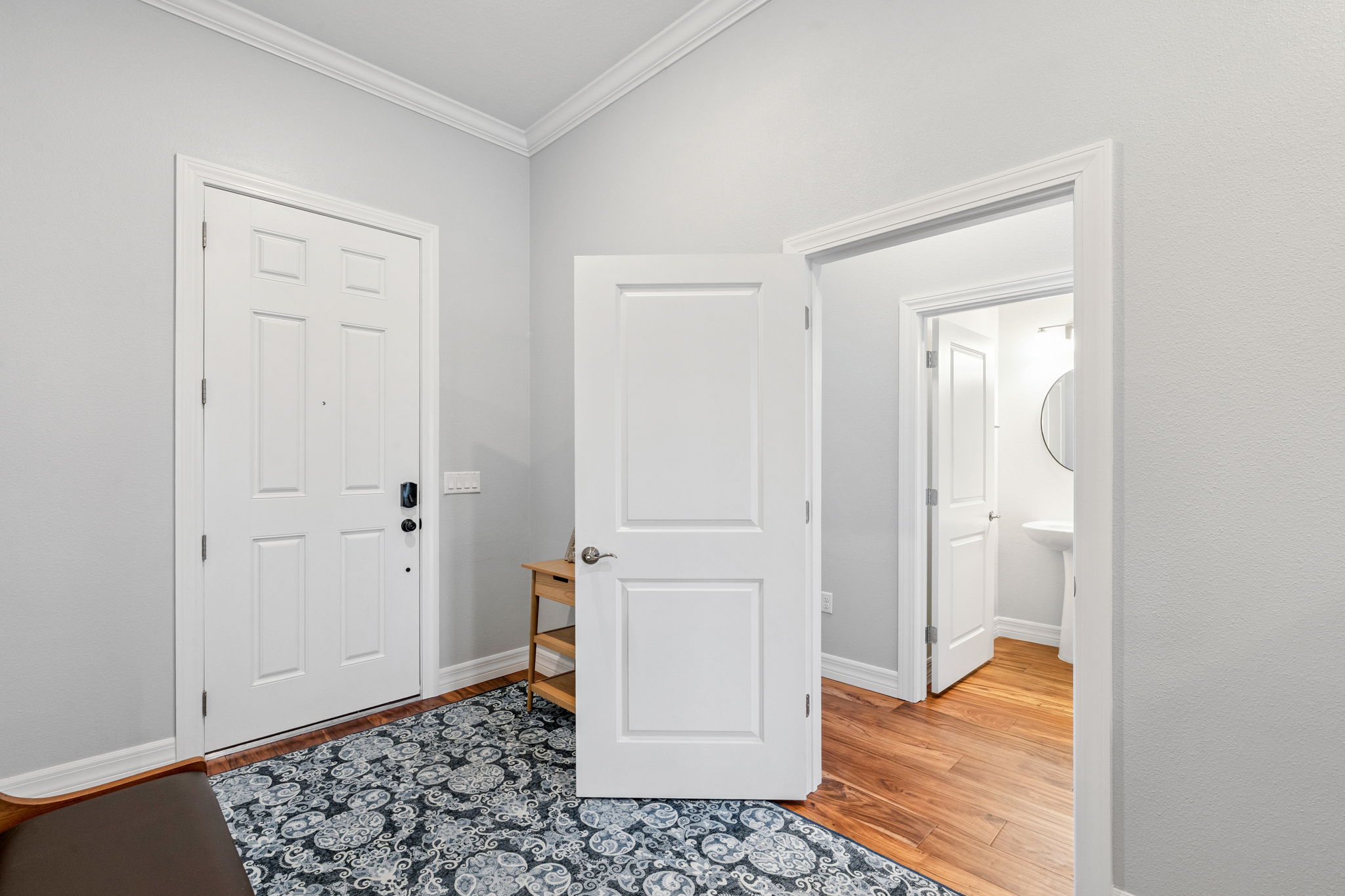 Main entry and Entry to guest wing