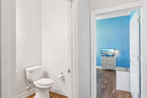 Guest wing, Half bathroom