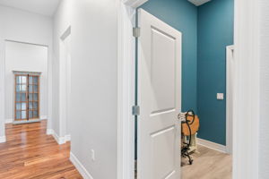 Laundry Room from garage entry hallway