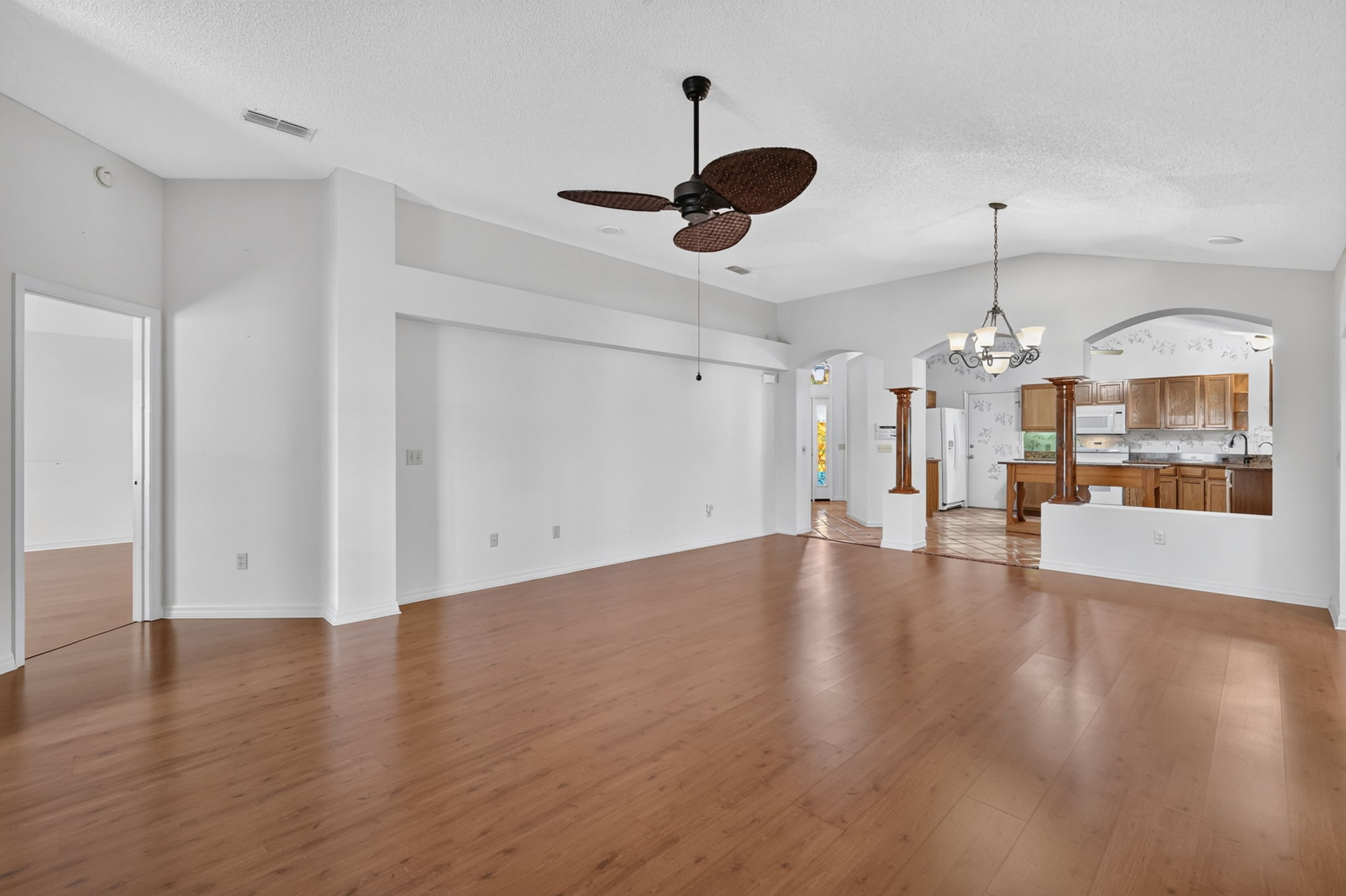 Living, Dining, and Kitchen