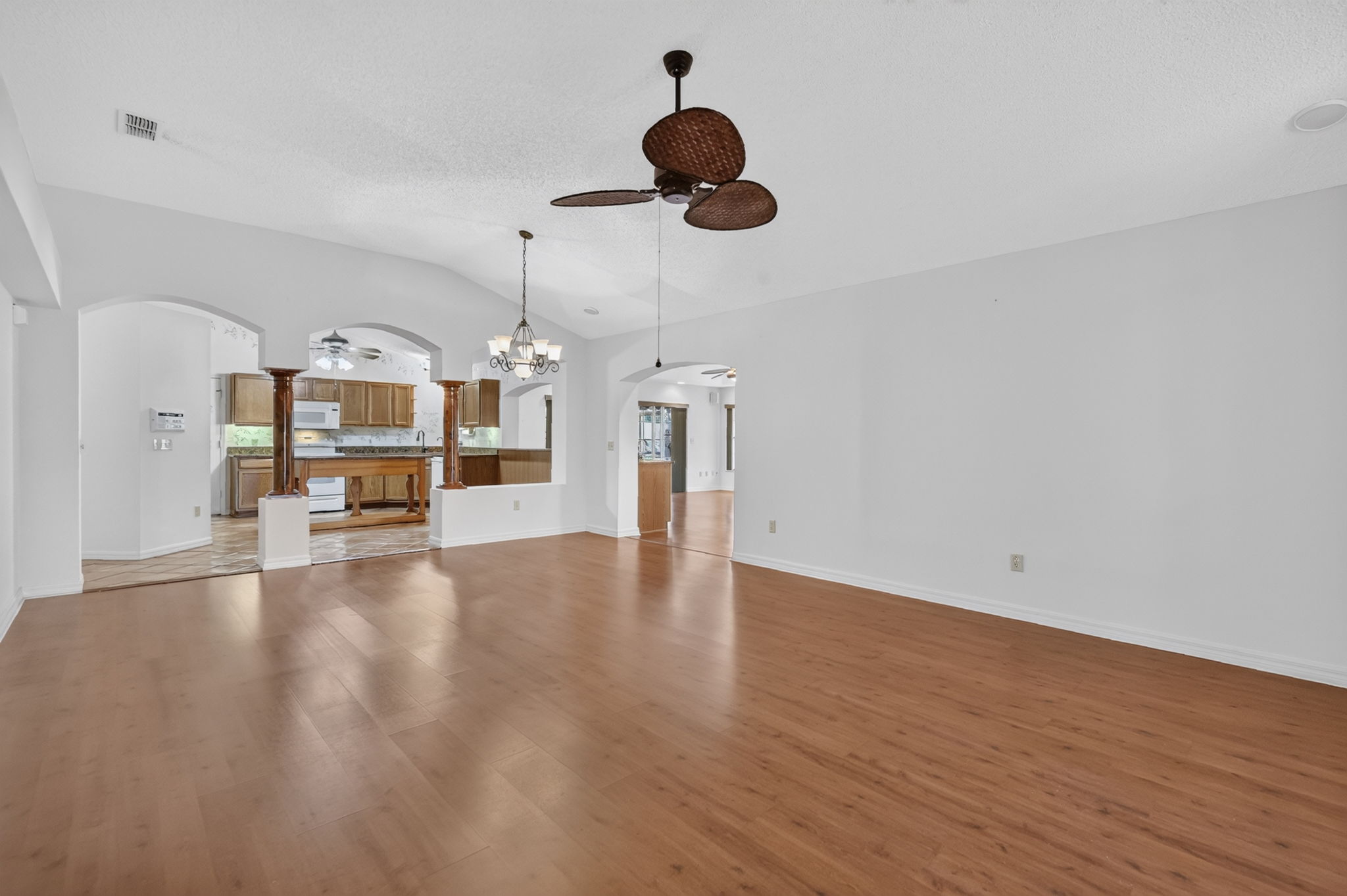 Living, Dining, and Kitchen