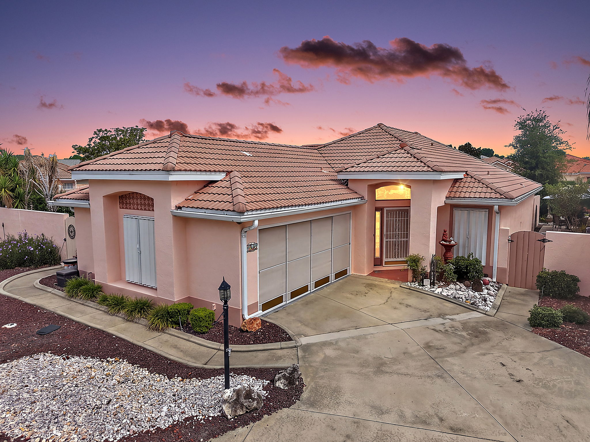 Twilight Front Elevation
