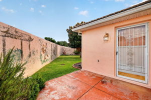 Exterior Door from Bonus Room to Courtyard