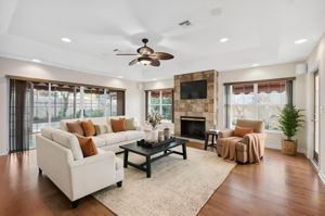 Family Room-Virtually Staged