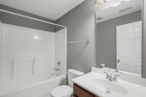 Lower level bath