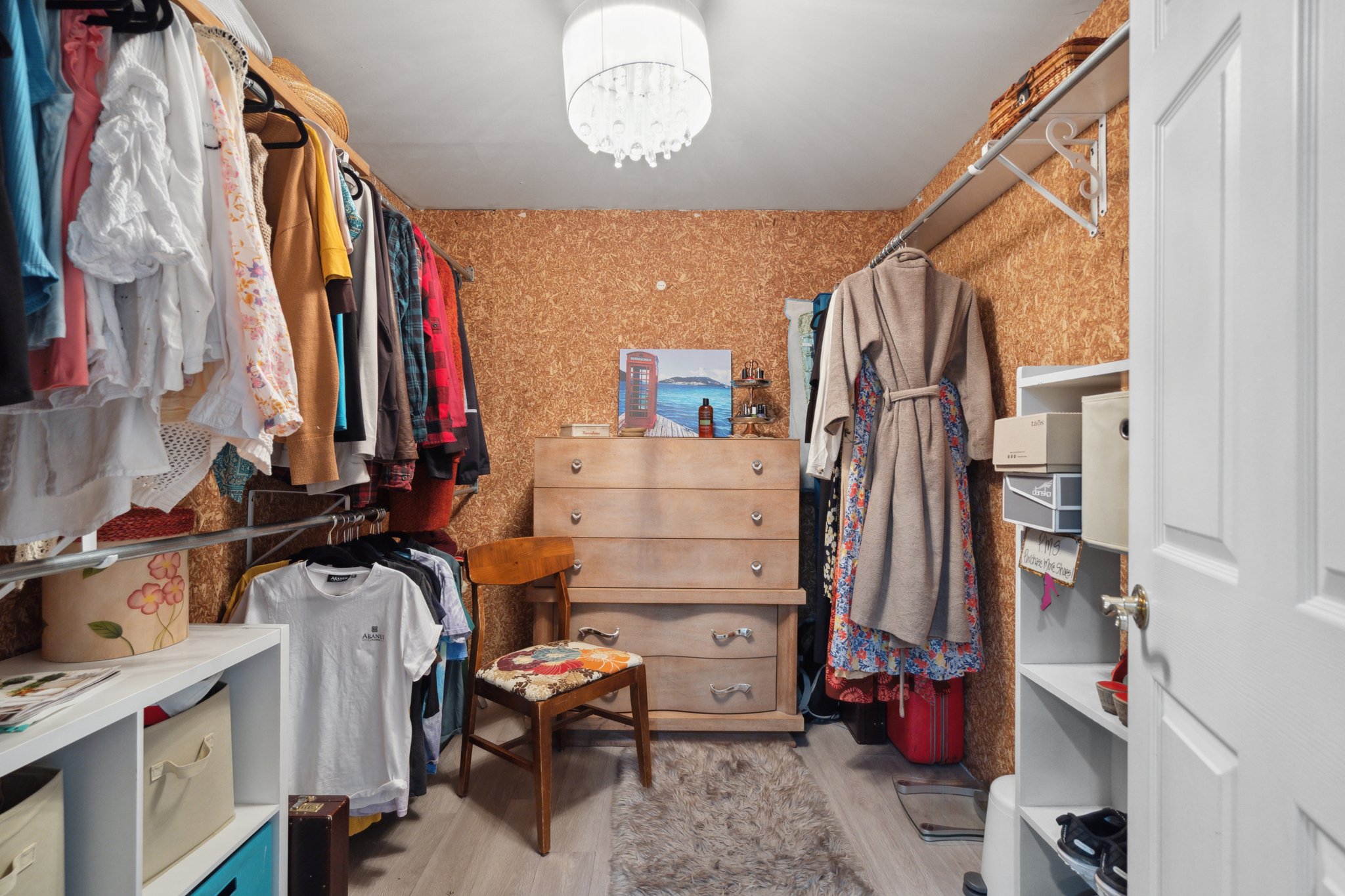 Basement walk in Closet