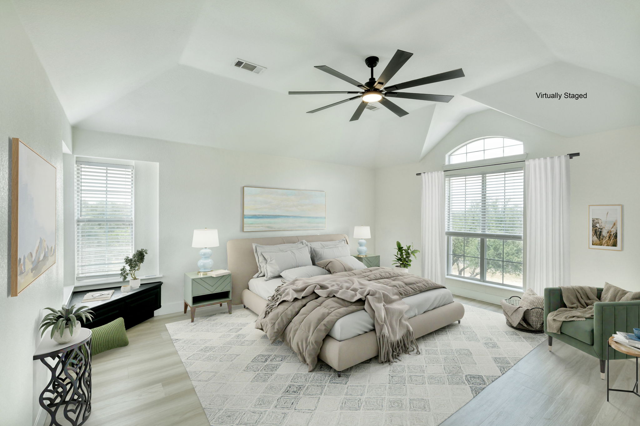 Primary Bedroom Virtually Staged