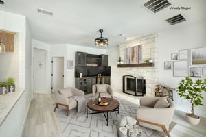 Family Room Virtually Staged