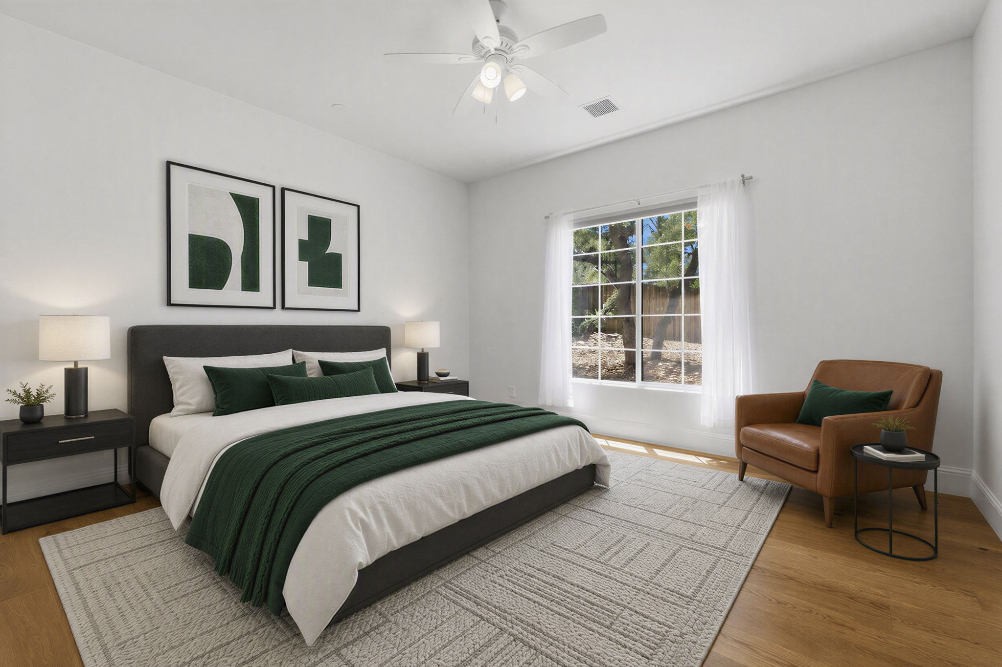 Primary Bedroom Virtually Staged