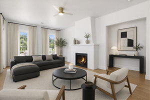 Living Room Virtually Staged