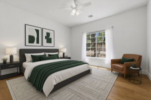 Primary Bedroom Virtually Staged