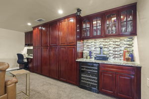 Built in Beverage Station w/ Fridge