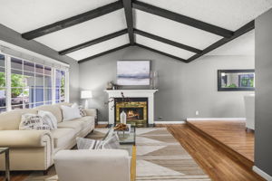 formal living room, vaulted ceilings