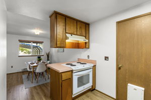 door off kitchen leads to attached garage