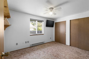 bedroom 1 with double closets