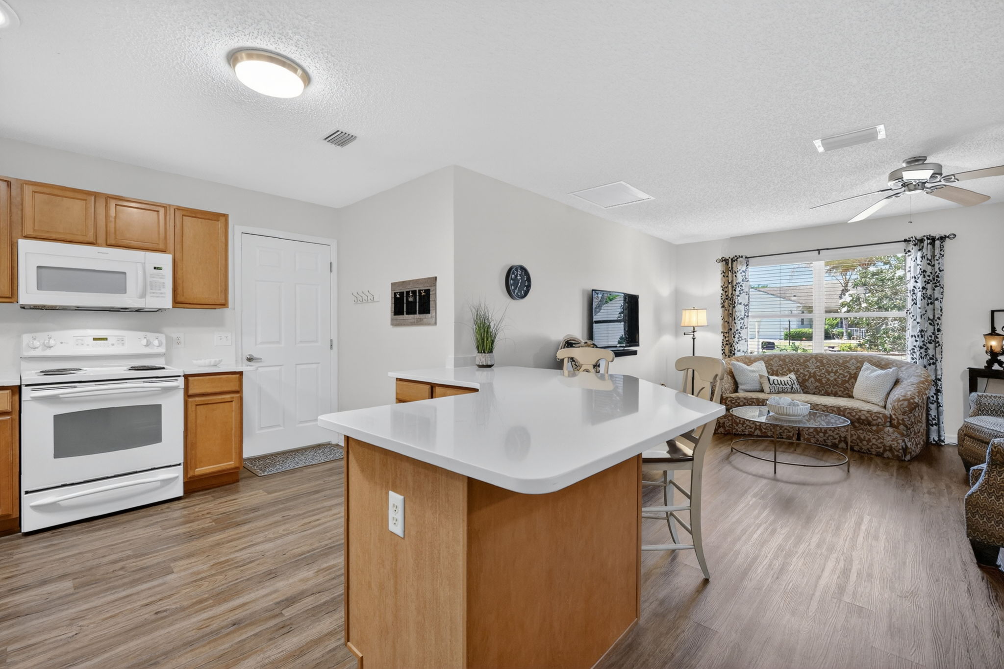 Kitchen and Living Room