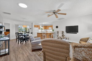 Living, Dining, and Kitchen