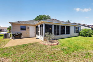 Rear Elevation with Patio