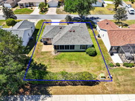 Aerial Rear Elevation with ROOM FOR A POOL!