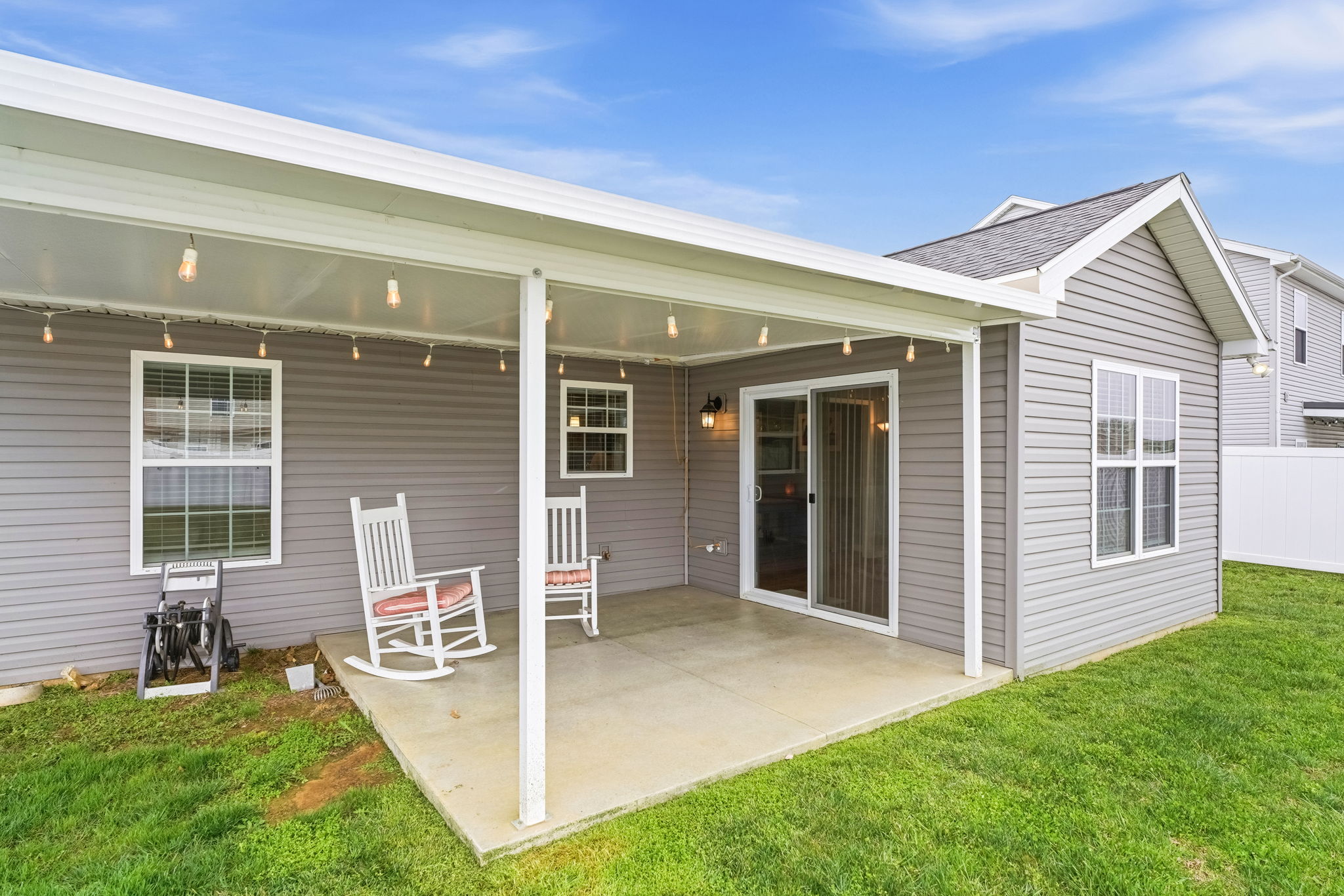 Covered Patio Off Sunroom