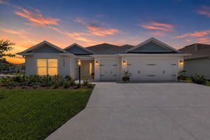 Twilight Front Elevation