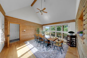 dining/family room overlooking billiard room