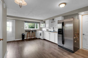 lower level apt kitchen walk out to patio