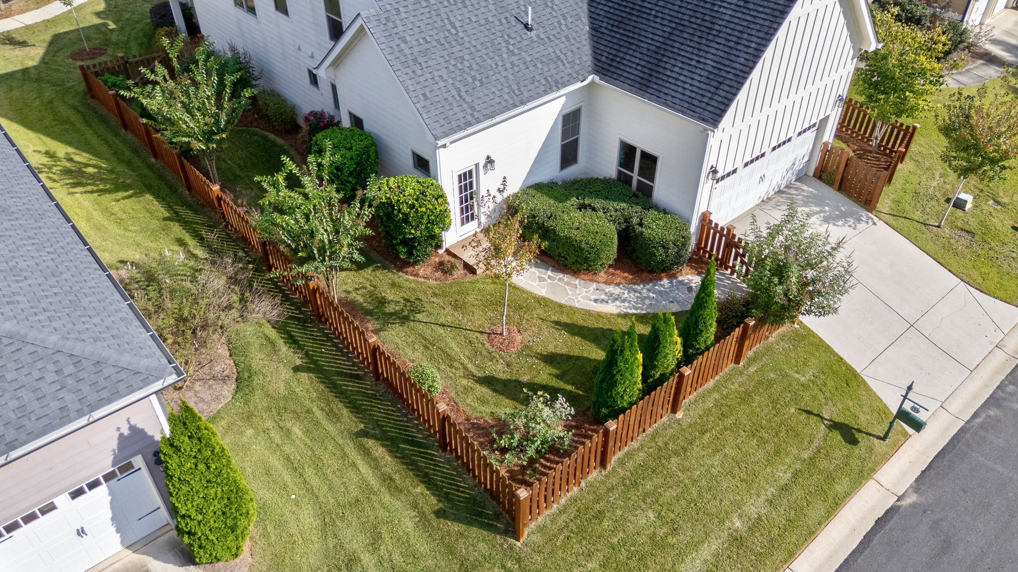 Backyard, fenced (primary bedroom side)