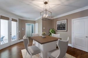 Dining Area opens up to covered porch