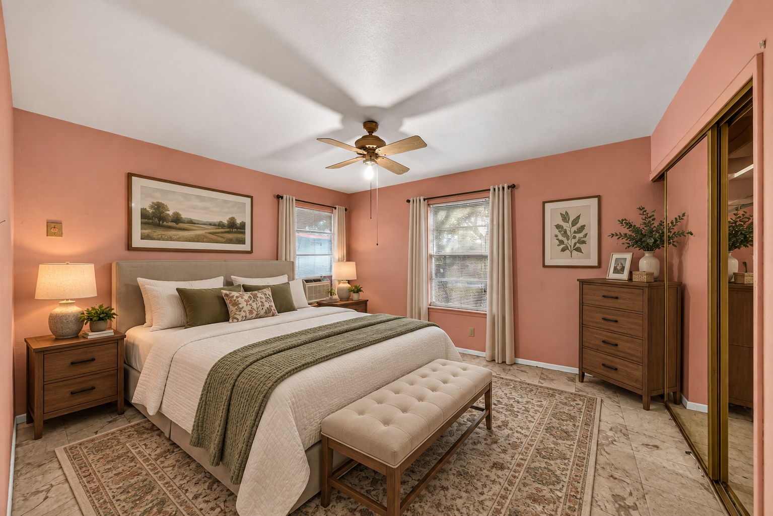 Bedroom Virtually Staged