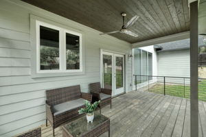 Covered Back Deck