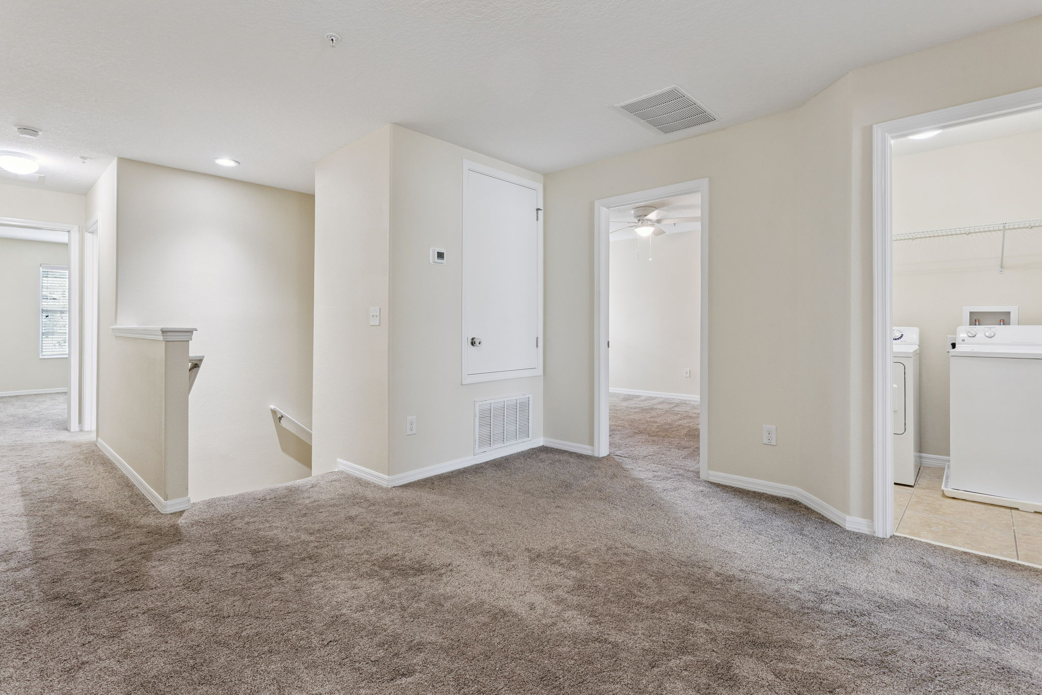 Loft facing bedroom 2 and laundry room